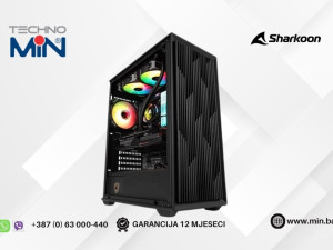 Sharkoon VK2 RGB Black ATX kućište, 4x120mm, Tempered Glass