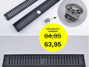 TUŠ KANALICA 10X80CM