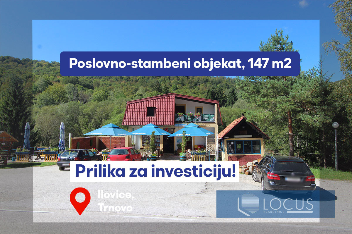 LOCUS prodaje: Restoran sa motelom, Ilovice, Trnovo