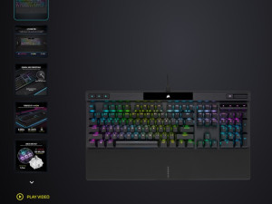 Corsair K70 RGB PRO Mechanical Gaming Keyboard with PBT DOUBLE