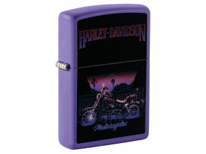 ZIPPO U.S.A. upaljač Harley-Davidson Black Light Motorcycle