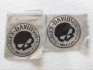 Harley Davidson set 2 metalne naljepnice stikeri logo lobanja
