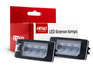 LED svijetla sa kučištem za registarske tablice za Audi Seat VW
