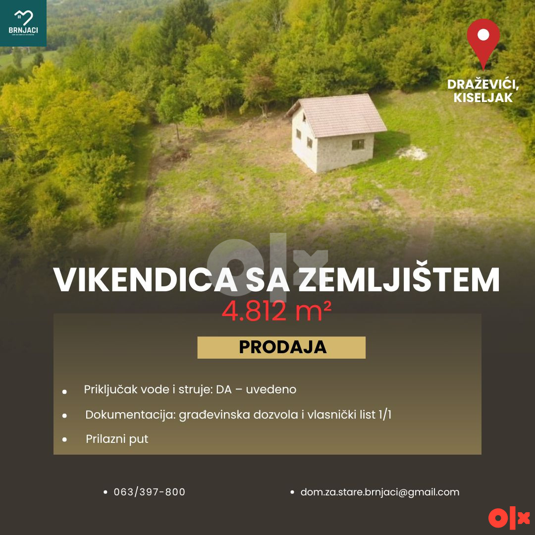 VIKENDICA SA ZEMLJIŠTEM -  KISELJAK