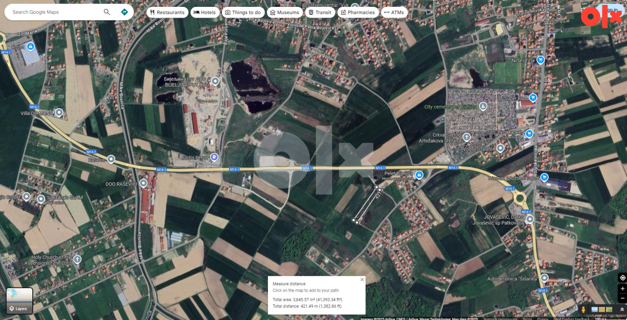 Zemljiste Bijeljina 3900m2
