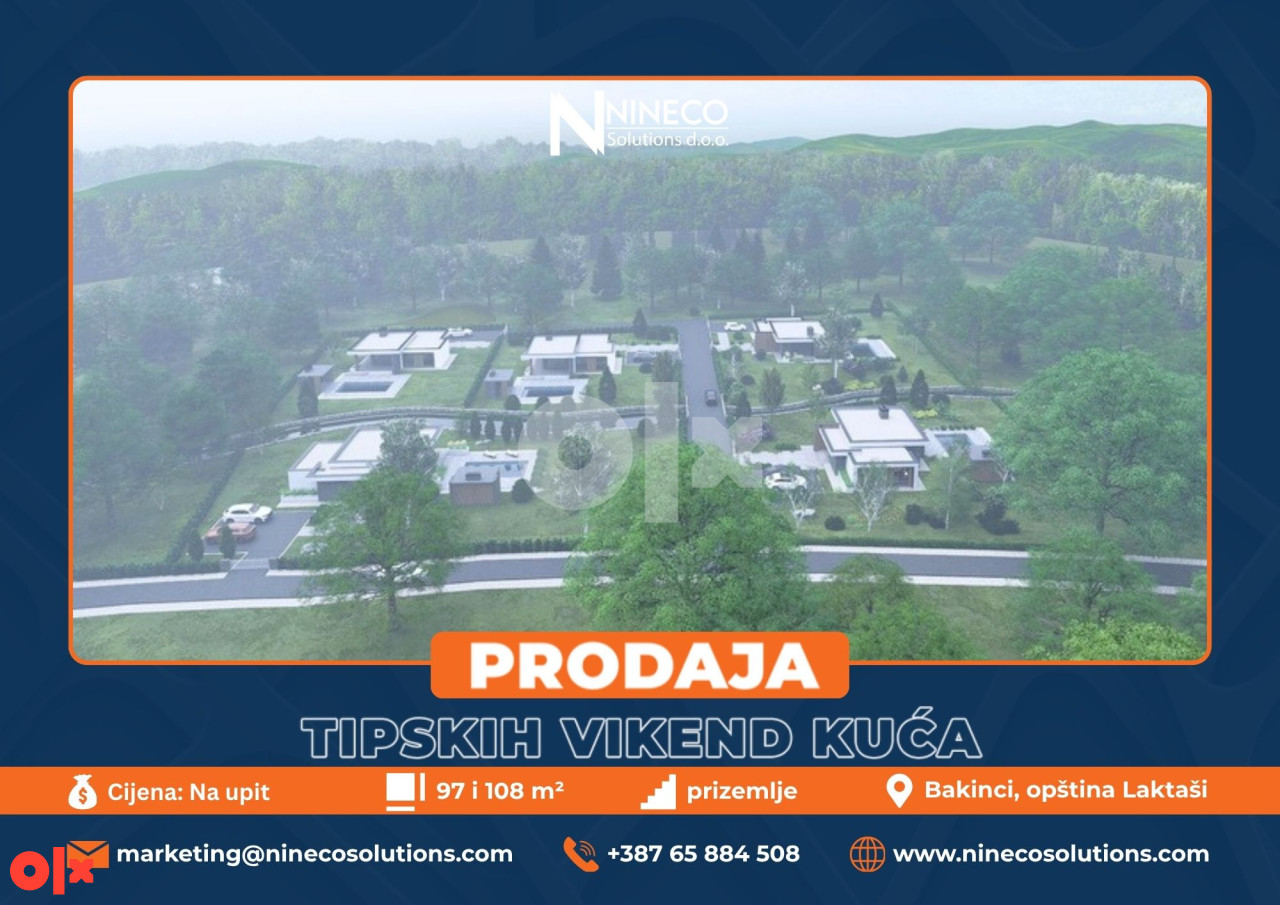 TIPSKE KUĆE - VIKEND NASELJE - BAKINCI - 97 i 108 m2