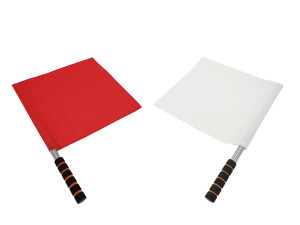 Sudačka zastavica crvena - bijela