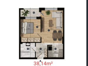 Stanovi od 38,14m2 i 41,61m2 u Budžaku