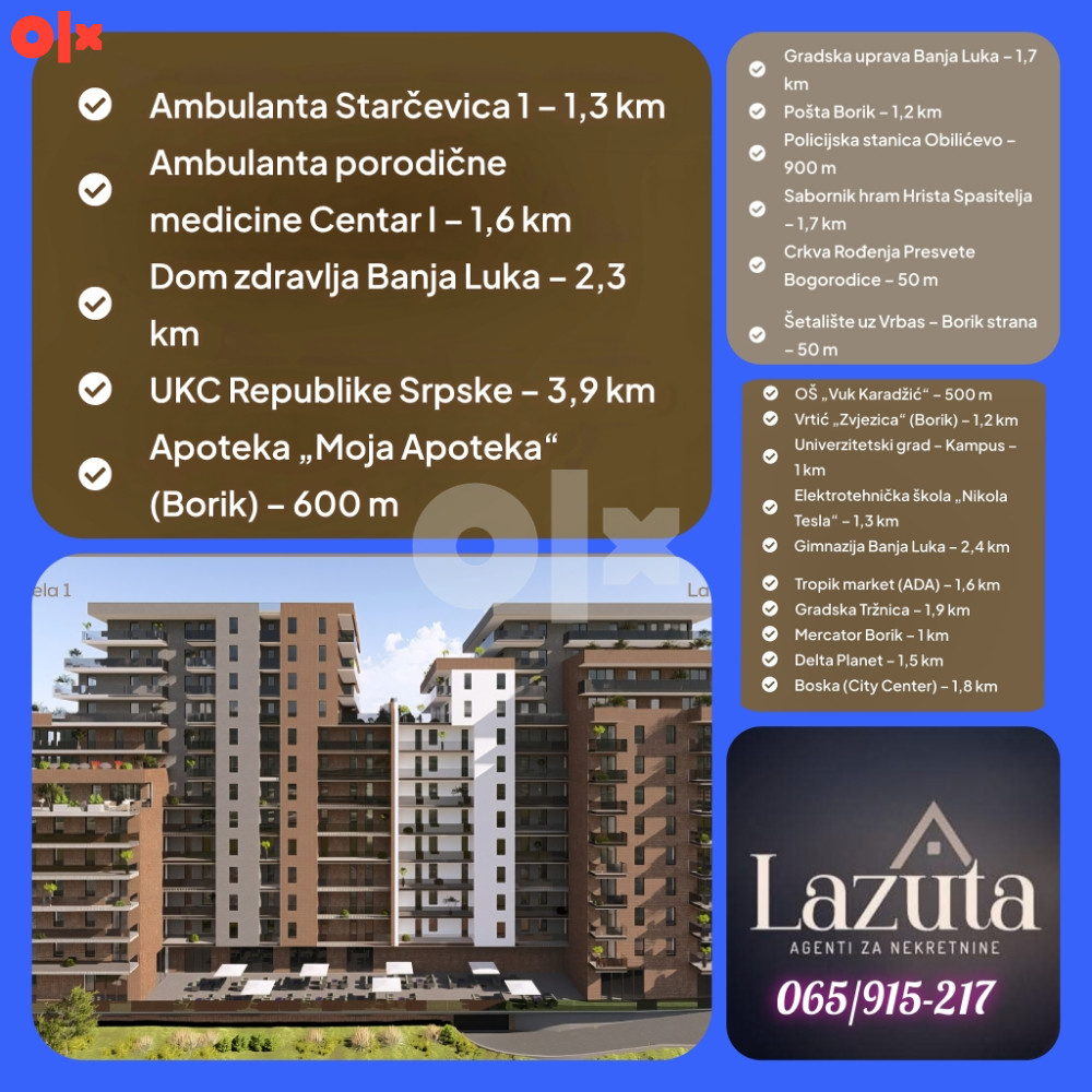 Stanovi Banja Luka 63 m2 i 88 m2 3