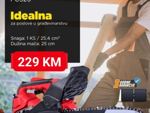 Motorna pila Scheppach, jednorucna, garancija 3g