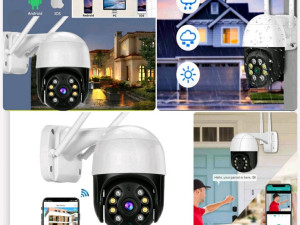 WiFi PTZ kamera 8MP ICsee vodootporna bezicna video nadzor