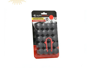 Crni cepovi / kapice za sarafe na felgama 19mm 20KOM