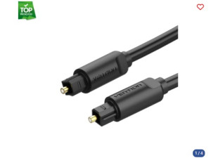 Optički fiber audio toslink kabal VENTION 3m crni 044199
