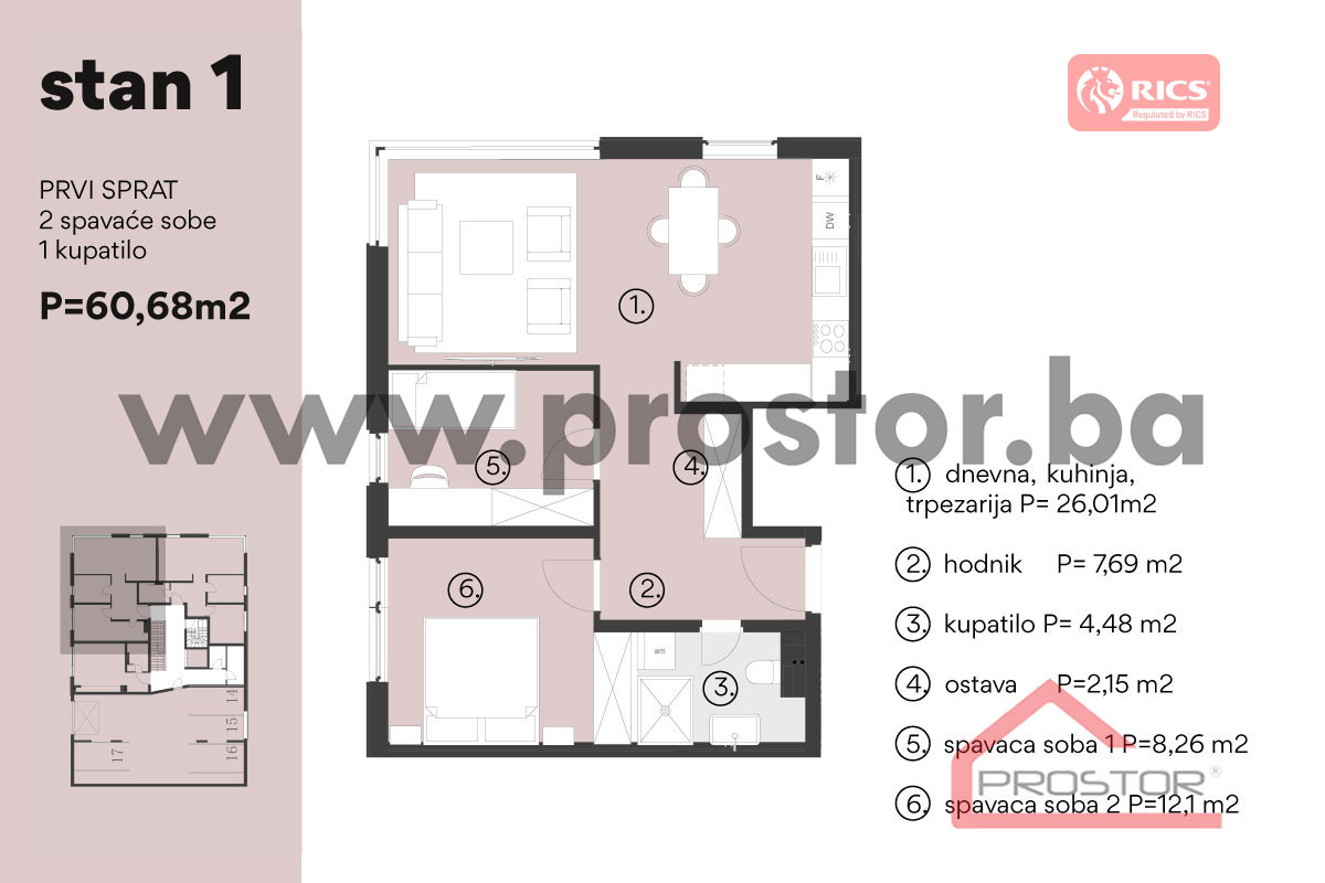 NOVOGRADNJA CENTAR: Stan površine 28-116m2 13