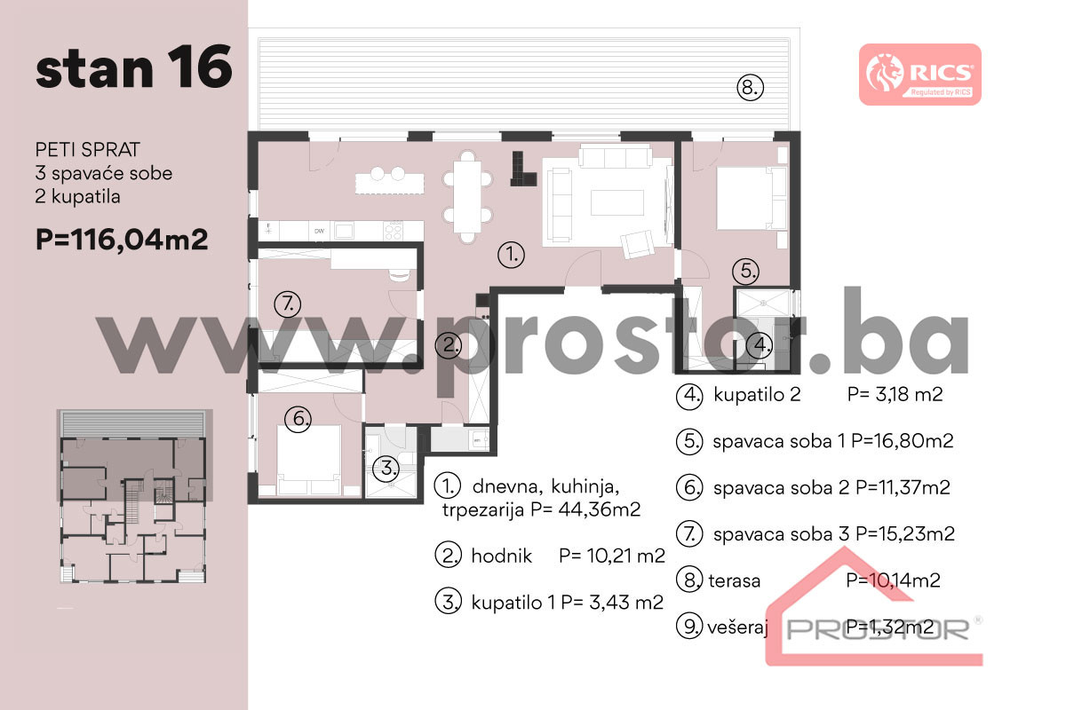 NOVOGRADNJA CENTAR: Stan površine 28-116m2 14