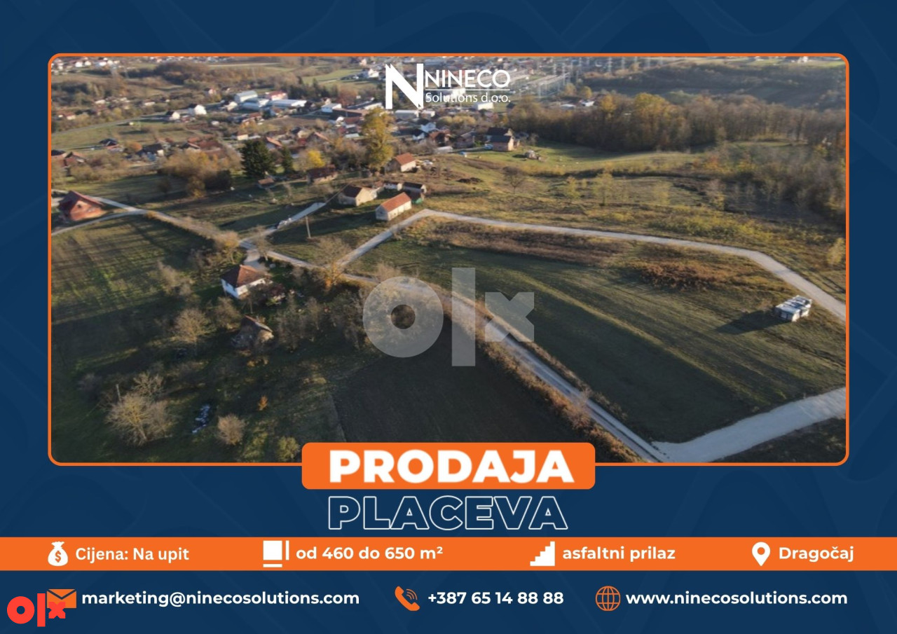 PLACEVI - DRAGOČAJ - OD 460 DO 650 m2