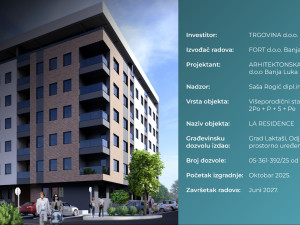 LA RESIDENCE Laktaši stanovi od 35m2 do 113m2