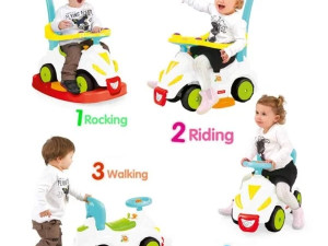 Fisher price set 4u1 guralica auto, autic, igracke