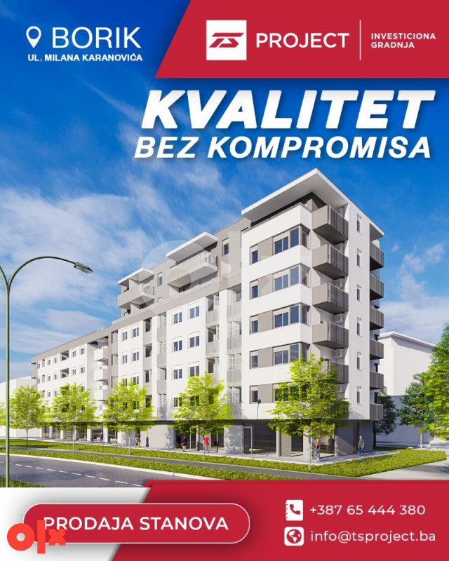 Dvosobni stanovi u izgradnji, 69,97 m2, Borik, Banja Luka 2
