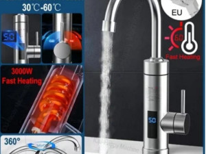 Instant česma sa grijačem usadna INOX za kuhinju sudoper