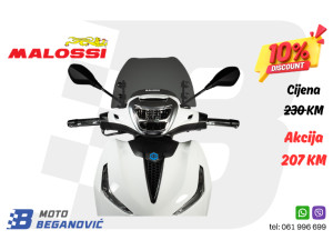 MALOSSI vjetrobran/vizir Piaggio Beverly 300 / 310 / 400