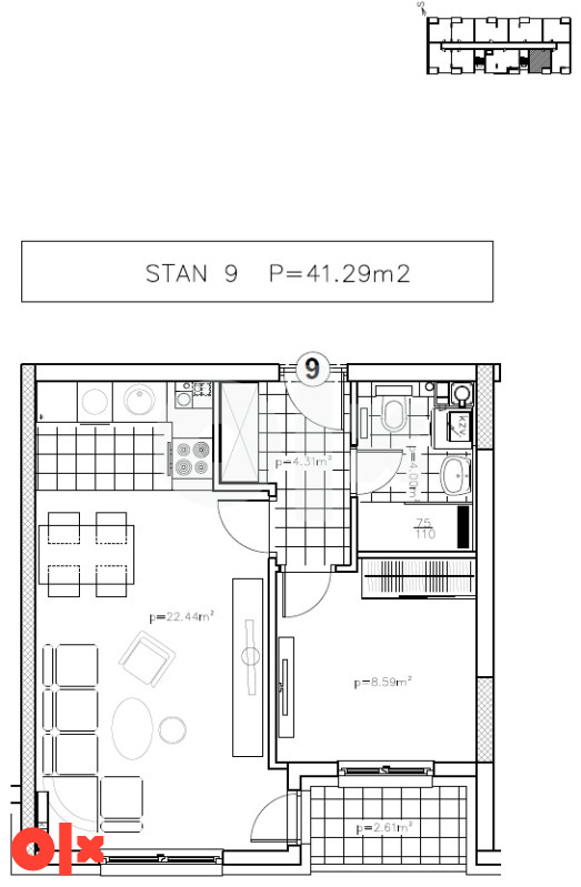 Stan 41m2 Istočno Sarajevo 3