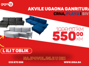 GIGA.BA AKVILE UGAONA GARNITURA TROSJED DAMSKI LEZAJ SOFA KAUC