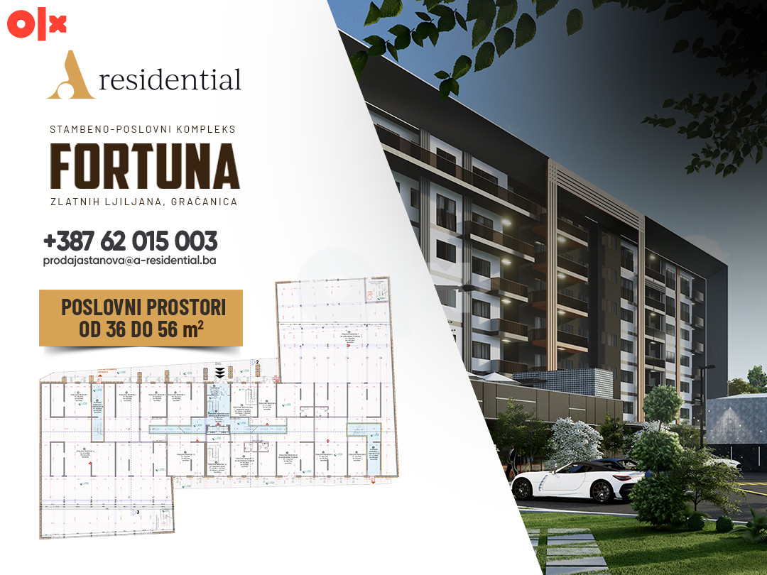 Poslovni prostor Gračanica 56m2