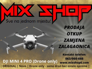 DJI MINI 4 PRO (Drone Only) Novo *Garancija*Zamjena da*Na stanju*