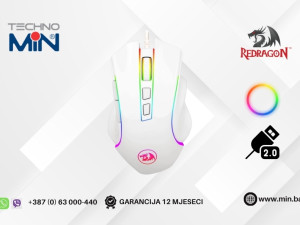 ReDragon Griffin M607W Gaming miš, 7200 DPI, RGB, White