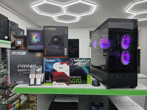 Gaming PC Ryzen 5-9600X, RTX5070, RAM 32GB DDR5, SSD 1TB
