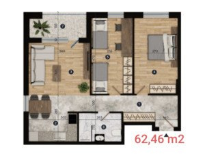 Stanovi sa dve spavaće sobe u Budžaku