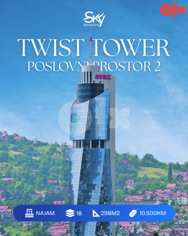 Poslovni prostor Sarajevo, Avaz Twist Tower I Sky nekretnine