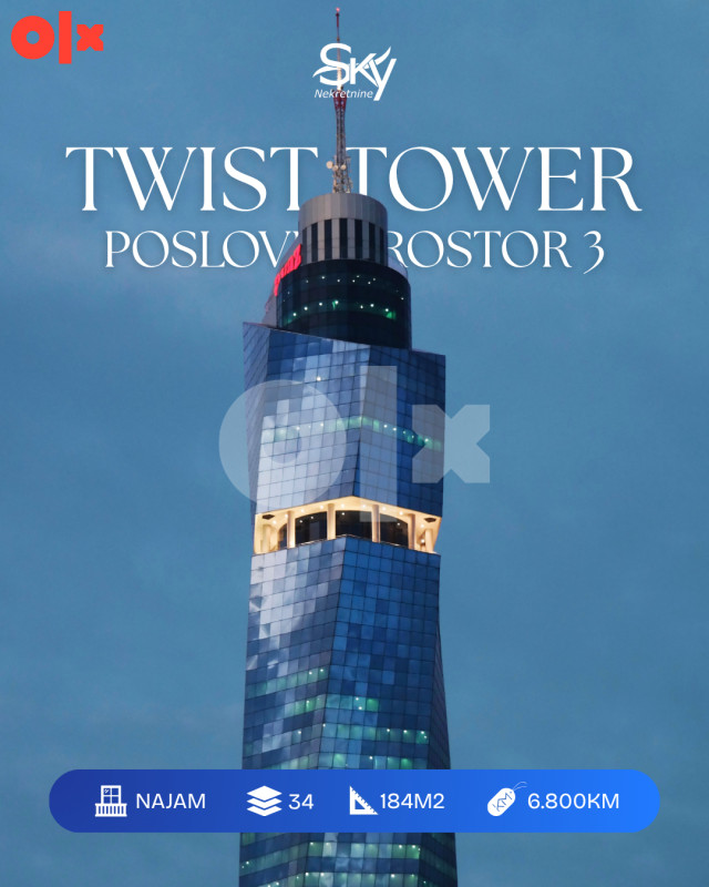 Poslovni prostor Sarajevo, Avaz 184m2 I Sky nekretnine
