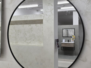 OGLEDALO LED 70CM CRNO 240492