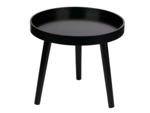 ARTICASA pomoćni stolić crni fi40cm V: 36cm - 33619