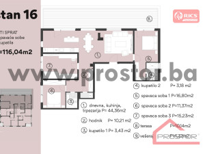 NOVOGRADNJA SKENDERIJA:Četverosoban penthouse,116m2 photo 2