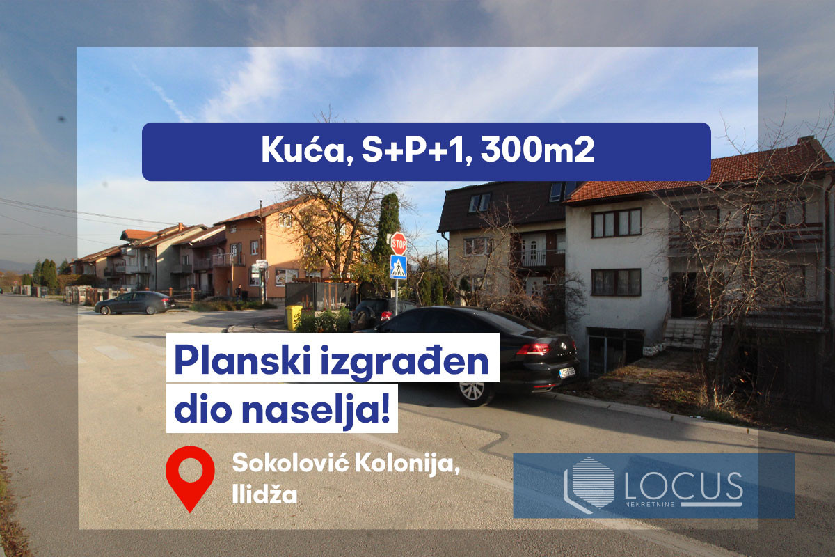 LOCUS: Troetažna kuća u nizu, Sokolović Kolonija