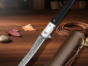 Ribarska cakija demascus m390 lovački nož lov ribolov + fotrola