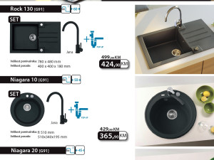 Sudoper i armatura Alveus Black friday