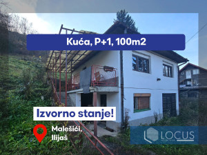 LOCUS: Kuća na parceli 2.637m2, Malešići, Ilijaš