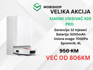 Xiaomi robot usisivač X20 pro