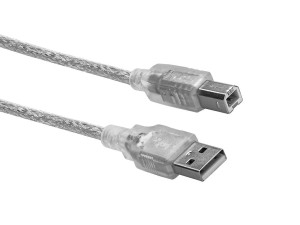 Kabal za printer transparentni USB 2.0 1,5m