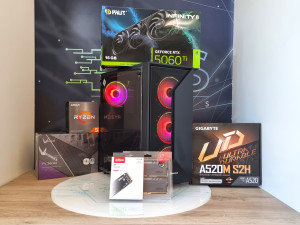 Gaming PC AMD Ryzen 5 3600 RTX 5060 Ti 16GB 3600 RGB 512GB SSD