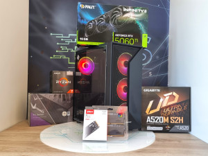 Gaming PC AMD Ryzen 7 5700X RTX 5060 Ti 16GB 3600 RGB 512GB SSD