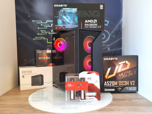 Gaming PC AMD Ryzen 7 5700X RX 9060 XT 16GB 32GB DDR4 1TB SSD