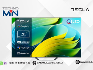 Tesla TV Q75E655GUS, 75" 4K UHD QLED, Google TV (Smart TV)
