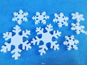 Stiropor stiropol pahulja pahulje dekoracije novogodisnje