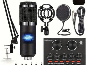 Oprema za podcast tiktok youtube mikrofon kartica