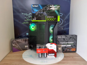 Gaming PC Ryzen 5 7500F RTX 5060 Ti 16GB 32GB 6000 DDR5 RGB 1TB